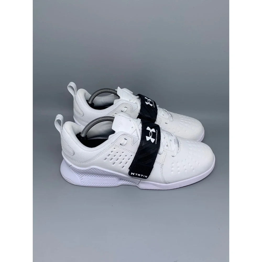 Under Armour Reign Lifter White Training Shoes 3023735-101 Men's Sz 10 NWT